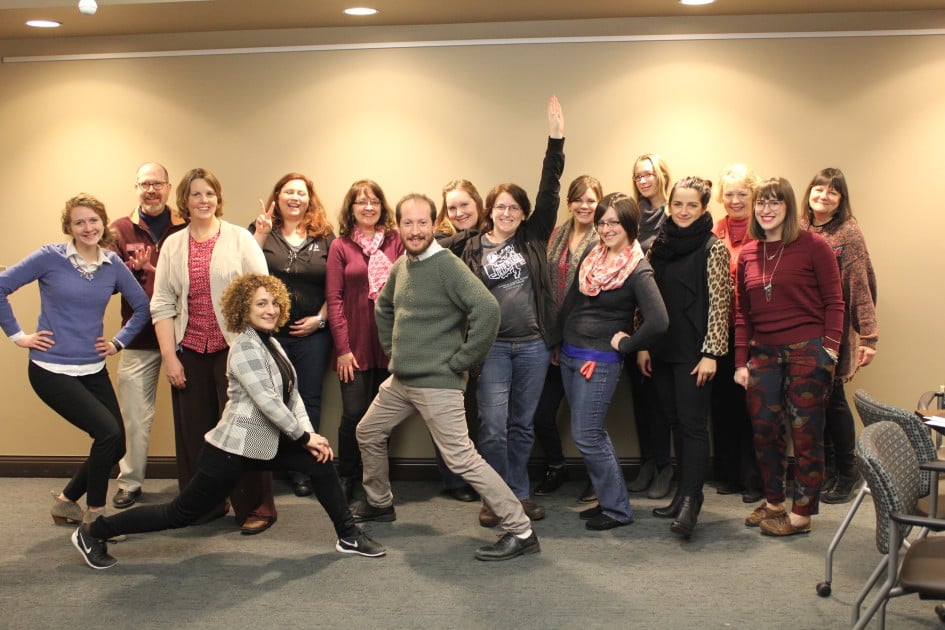 Group photo of National Czech & Slovak Museum and Library staff